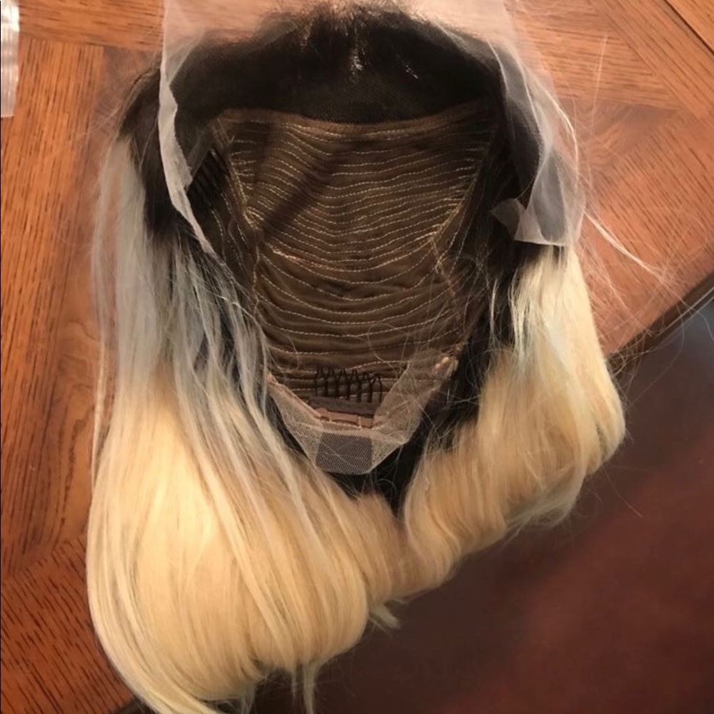 100%Human Hair Wig Glueless Lace dark Roots 26" - Picture 4 of 5